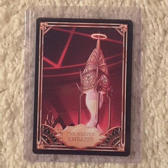 Hazbin Hotel Trading Card Lot of 2 The Heaven Embassy and Heaven's Courthouse - Picture 3 of 4